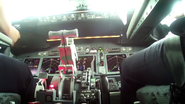 Take Off & Landing View in Pilot Cabin