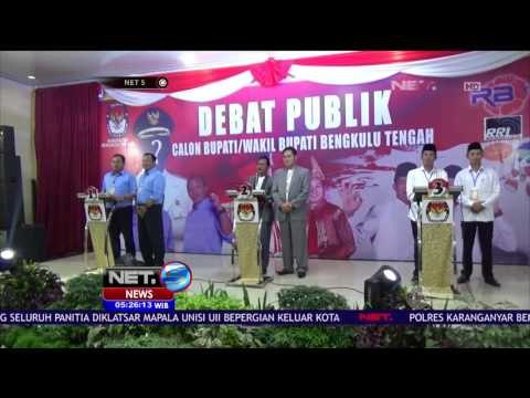 3 Pasangan Calon Bupati Bengkulu Tengah Beradu Visi Misi Pada Debat Publik Perdana - NET5
