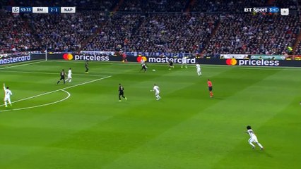 Casemiro Amazing Goal (3 - 1) Real Madrid vs Napoli