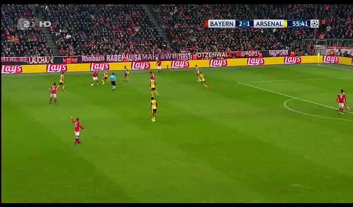 Thiago Alcantara Goal HD - Bayern Munich 3-1 Arsenal - 15.02.2017