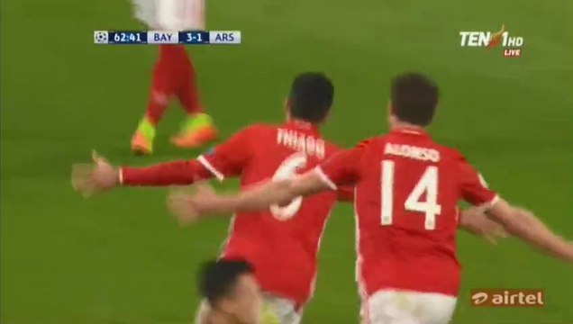 Thiago Alcántara Goal HD - Bayern Munchen 4-1 Arsenal - 15.02.2017 HD