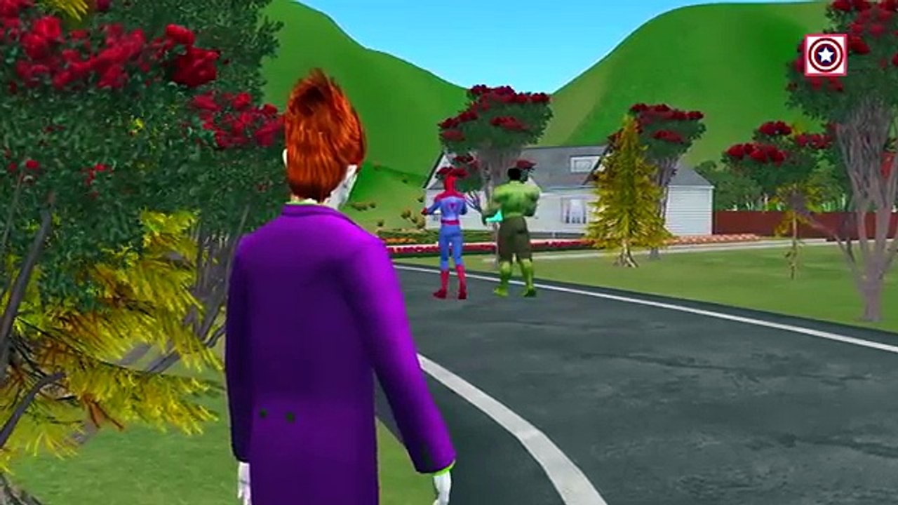 Spiderman Hulk Fight with Joker Funny Short Film | Spiderman Vs Joker Cartoons Fun Videos