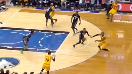 LeBron James EMBARRASSES Andrew Wiggins with No-Look Pass Between His Legs