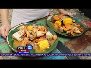Nikmatnya Santap Hidangan Laut Beralaskan Daun Pisang - NET 12