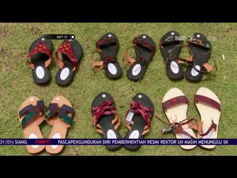 Kreasi Unik Sandal Trendi Berbahan Daun Kering - NET 12