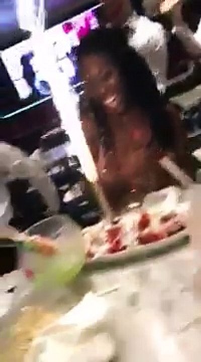 The Waiter Tho: Girl Celebrating Her Birthday Got A Twerkout From An Over-Hyped Waiter!