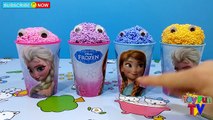 KINDER SORPRESA HUEVOS y MOSHI MONSTERS Sorpresa Tazas con el Juego de la Espuma de las SORPRESAS de Disney Frozen