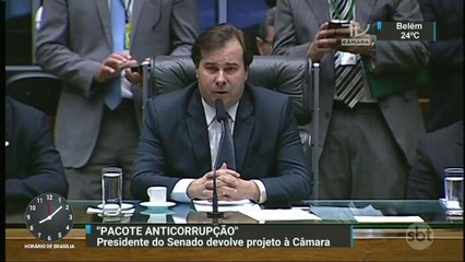 ´Não sei como proceder´, diz Maia sobre pacote anticorrupção
