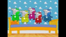 5 LITTLE ION MAN PEPPA PIG JUMPING ON THE BED Daddy Fingers / Family Finger Nursery Rhymes Lyrics