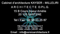 Projet d'Architecture Contemporaine en Corse par le Cabinet d'Architecture kayser Milleliri, Architecte DPLG