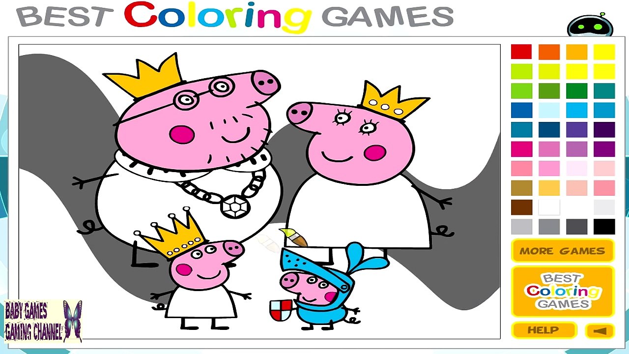 PEPPA PIG para Colorear las Páginas del Libro de Niños de Arte de la Diversión de las Actividades de Videos para el Aprendizaje de los Niños del arco iris
