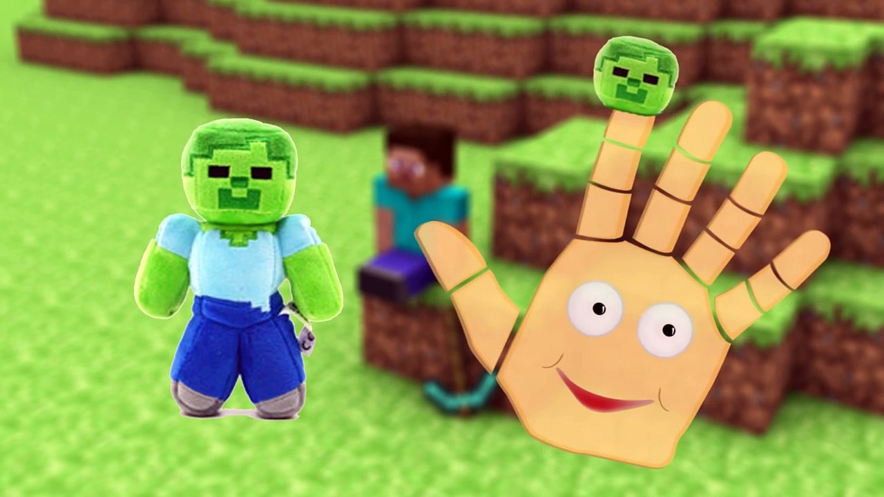 Minecraft Finger Family Nursery Rhyme | Daddy Finger Daddy Finger Where Are You?