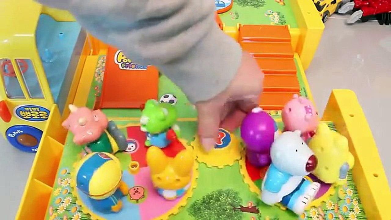 The Alphabet Song | Pororo School Bus English Learn Numbers Toys Surprise