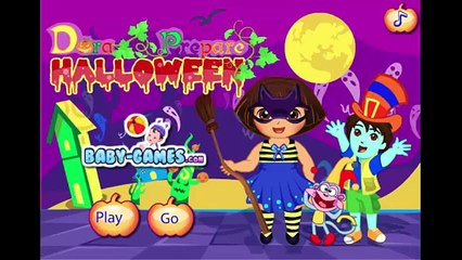 Dora the Explorer Halloween Prepare - Baby Dora videos games for kids