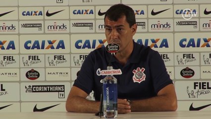 Carille enaltece vitória do Timão, mas afirma que o time precisa melhorar