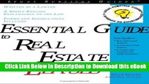 [Read Book] Essential Guide to Real Estate Leases (Complete Book of Real Estate Leases) Online PDF