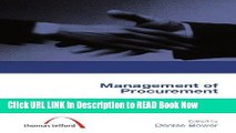 [Popular Books] Management of Procurement (construction management series) (student paperbacks)