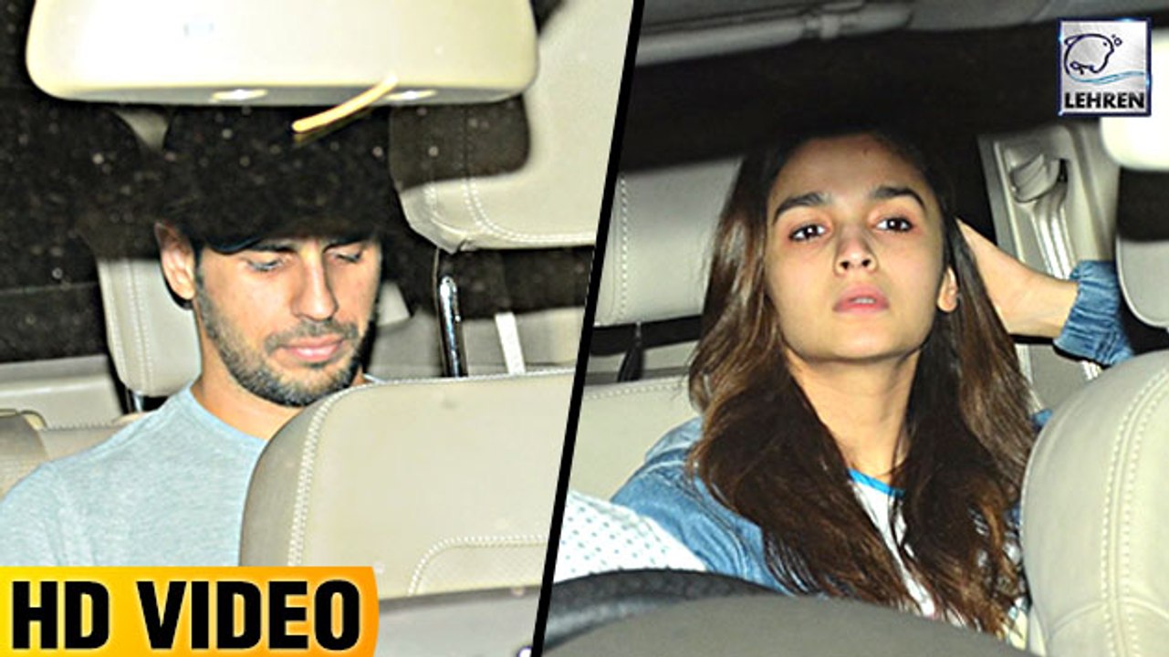 Sidharth Malhotra SPOTTED At Girlfriend Alia Bhatt's House | LehrenTV