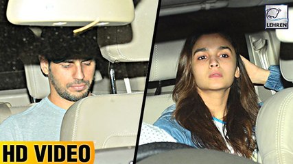 Sidharth Malhotra SPOTTED At Girlfriend Alia Bhatt's House | LehrenTV