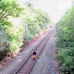 Watch: Real train accident caught on camera