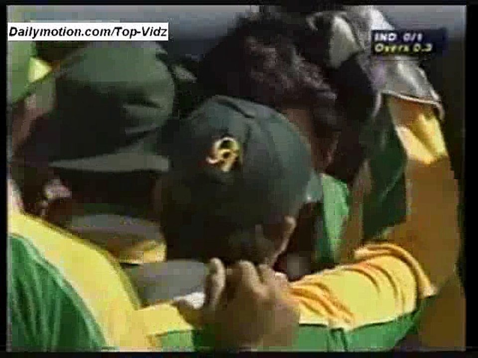 Wasim Akram on a Hat-Trick vs India