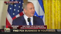 Donald Trump‬ and Benjamin Netanyahu‬‬ talk about Israel