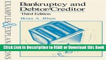PDF [FREE] DOWNLOAD Bankruptcy and Debtor/Creditor: Examples and Explanations (Examples