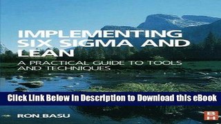 [Read Book] Implementing Six Sigma and Lean Mobi