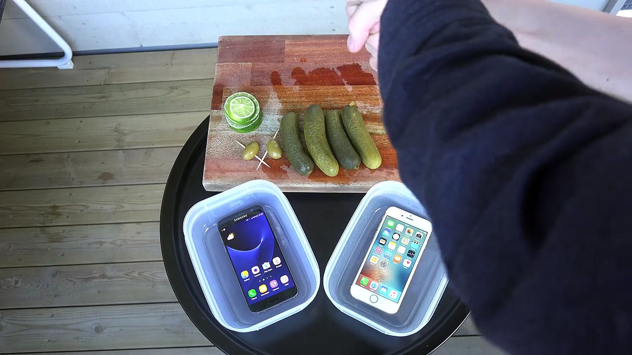 Samsung Galaxy S7 vs. iPhone 6S Grey Goose Vodka 12 Hours In a Freezer! Will They Survive-!