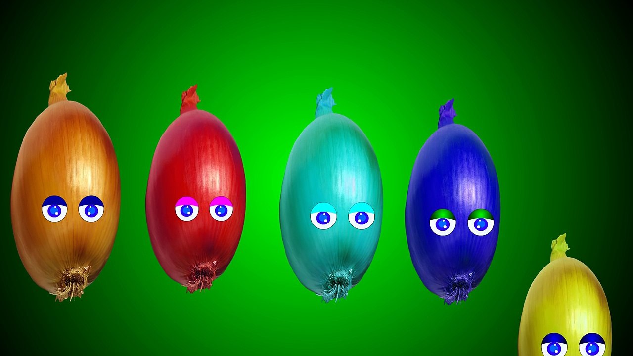 Rimas para Niños de Cebolla de dibujos animados Dedo de la Familia Rimas Canciones de cuna para los Niños