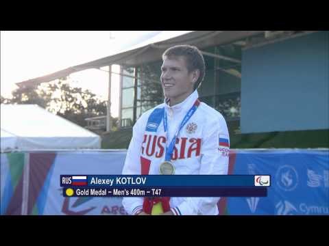 Men's 400m T47 | Victory Ceremony | 2014 IPC Athletics European Championships Swansea