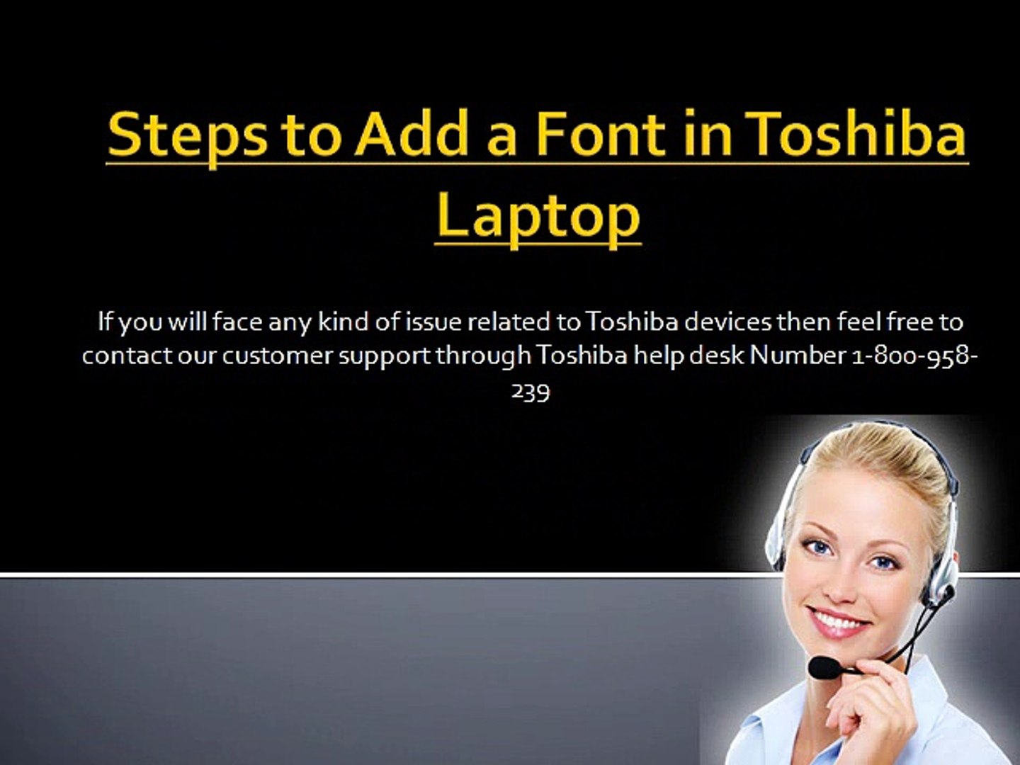 How Do I Change Fonts On A Toshiba Laptop Video Dailymotion
