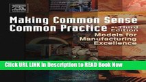 [Popular Books] Making Common Sense Common Practice, Third Edition: Models for Manufacturing