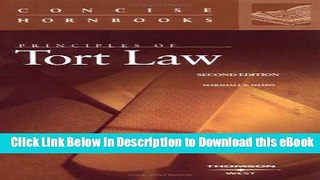 [Read Book] Principles of Tort Law (The Concise Hornbook Series) (Nutshell) Mobi