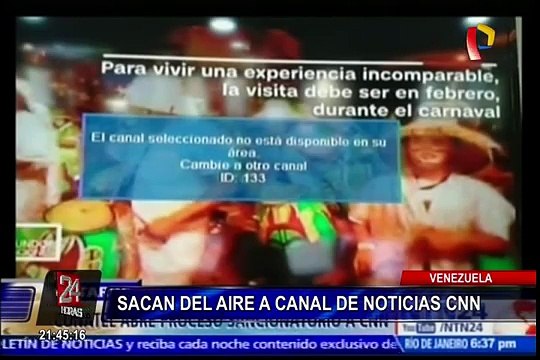 Venezuela: sacaron del aire a canal de noticias CNN