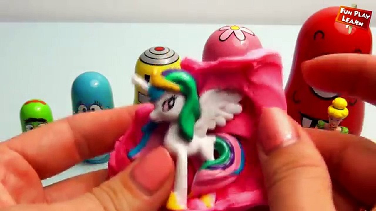 Surprise Eggs Learn Sizes from Smallest to Biggest with Yo Gabba Gabba Nesting Eggs | Learn Colors