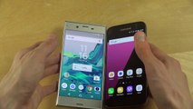 Sony Xperia XZ vs. Samsung Galaxy S7 Android 7.0 Nougat - Which Is Faster-