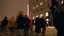 Montreal'de Kadına Yönelik Şiddet Protesto Edildi