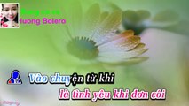 [Karaoke] Hoa Nở Về Đêm( Hương Lan ft Giang Tử)_Song ca với Huong Bolero