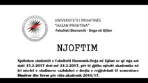 Njoftim- Shtyhet afati per pagese te semestrit deri me 24.02.2017