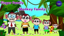 The Finger Family (Monkeys Family) Nursery Rhyme | Kids Animation Songs For Children