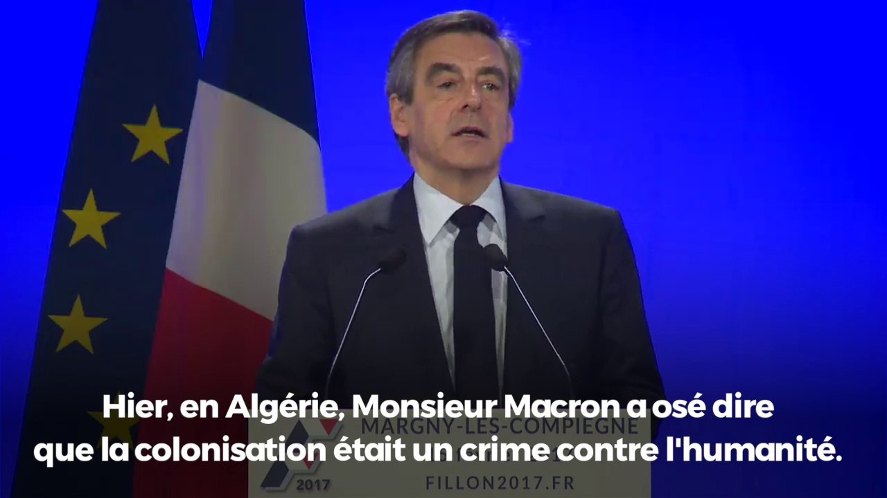 "La repentance permanente est indigne d'un candidat à la présidence de la République" - François Fillon