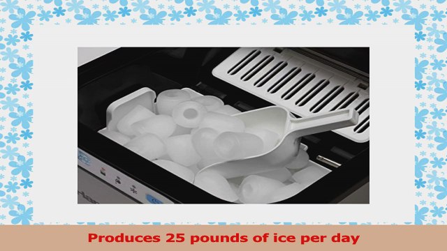 Hamilton Beach Portable Ice Maker Black with Stainless Steel abd28613