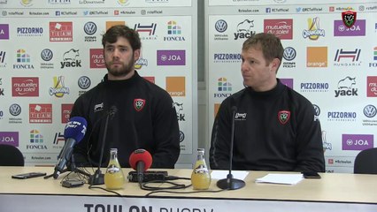 Avant-match Toulon/Lyon : Liam Gill