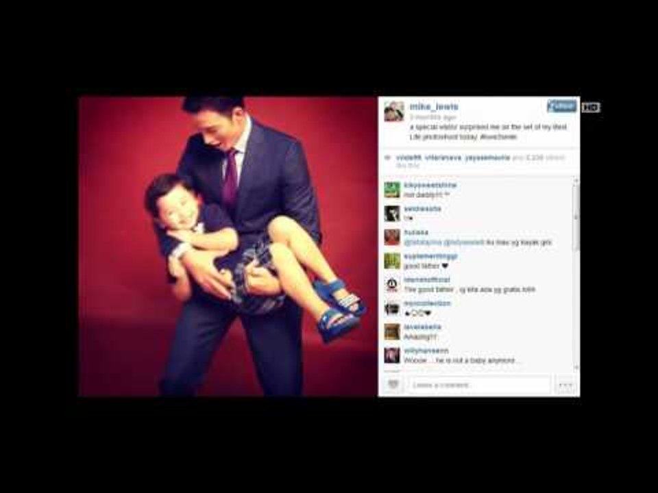 Entertainment News- Momen Kebersamaan Mike Lewis dan Anak