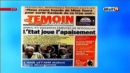 Revue de presse Walftv du 16 février 2017