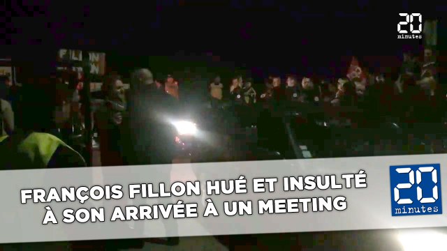 François Fillon hué et insulté à son arrivée à un meeting