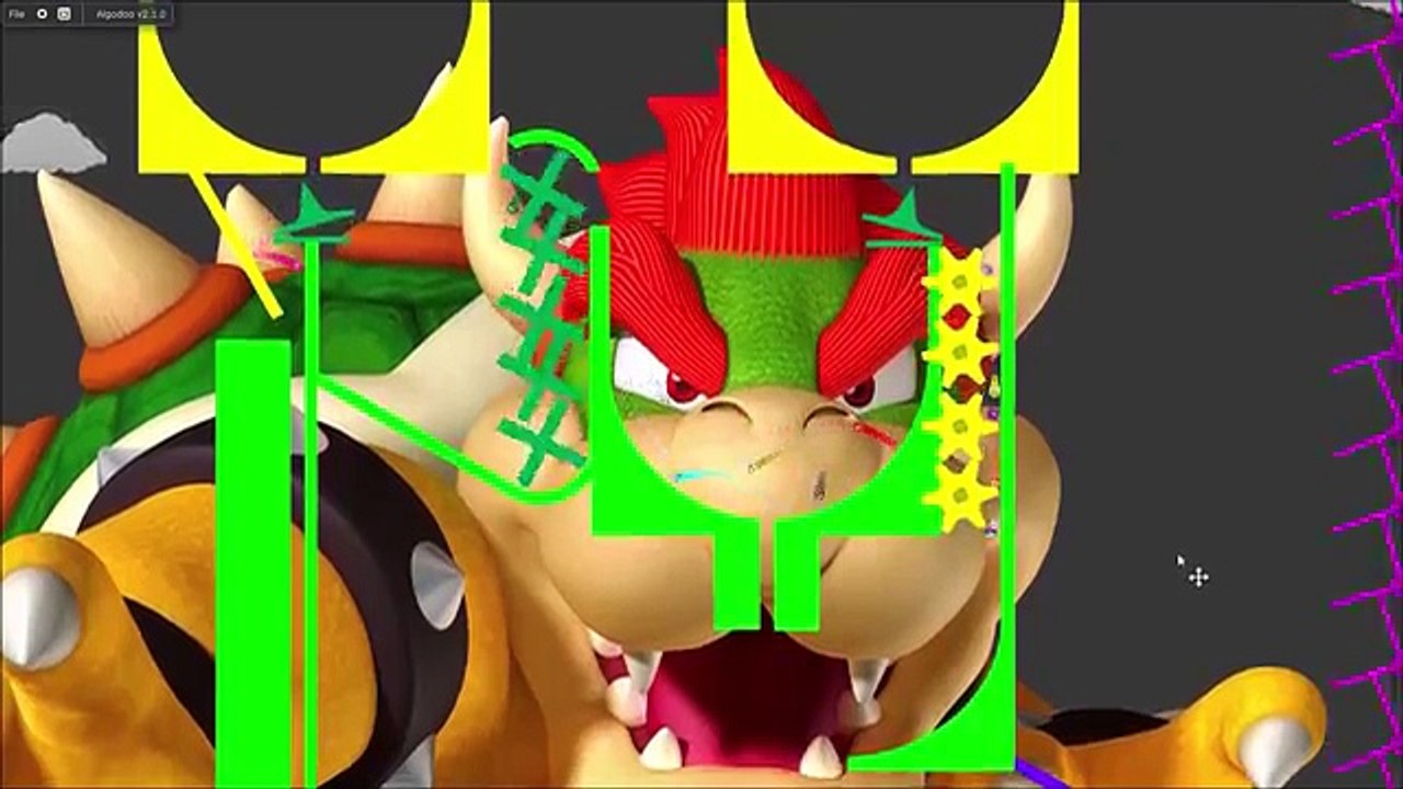 Marble Race 7 Made in Algodoo - Super Mario Brothers Theme - KPs Marble Madness - Kinder Playtime