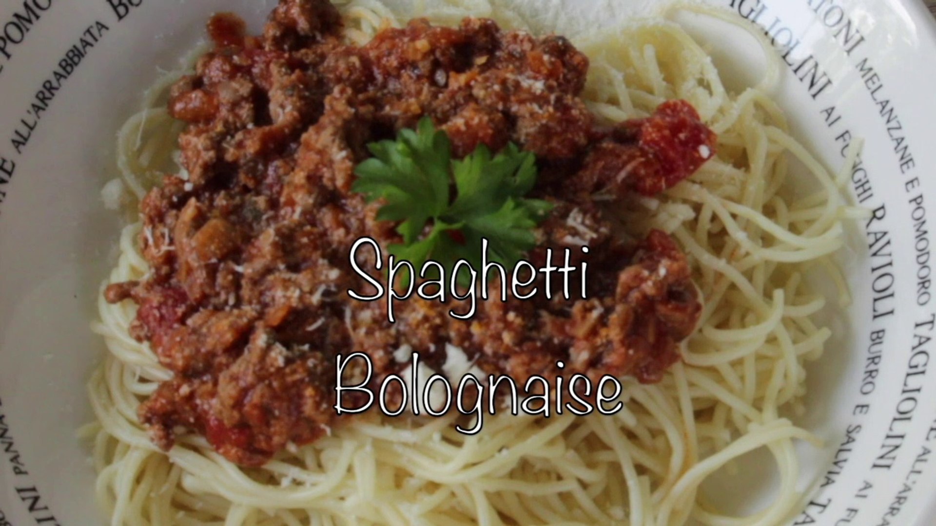 Recette Spaghetti Bolognaise فيديو Dailymotion