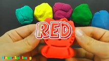 Playing with PlayDoh and Learning Colors Hello Kitty Mickey Mouse Winnie the Pooh